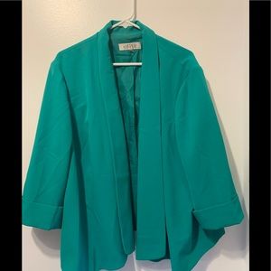 Kasper Blazer Green Plus Size 24w